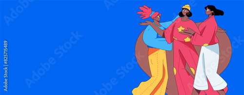 3.12 International Women's Day professional women flat character vector concept operation hand drawn illustration
