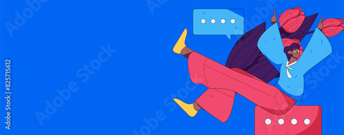 3.12 International Women's Day professional women flat character vector concept operation hand drawn illustration
