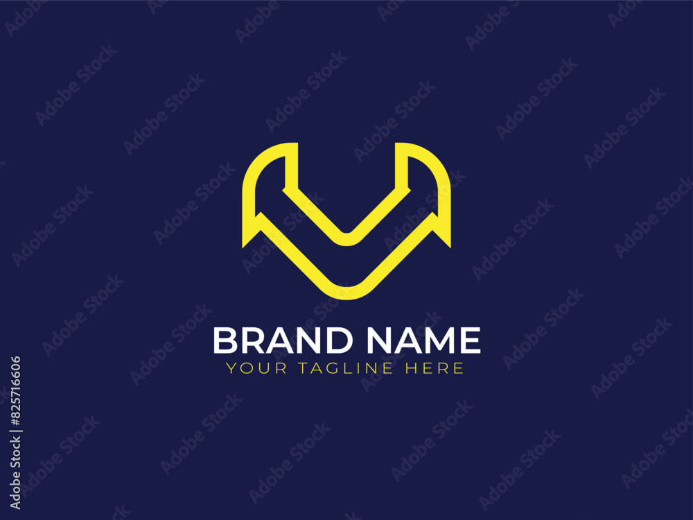 V letter Monogram business logo design V letter Monogram business logo design