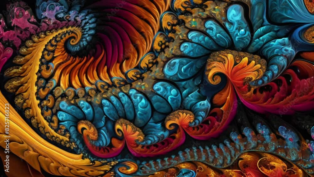 Motion abstract fractal background with turbulent effect. Motion abstract fractal background with turbulent effect.