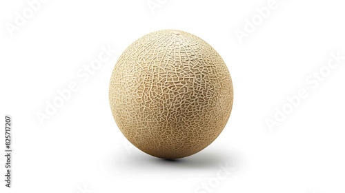 melon isolated on white background Clipping Path   Generative AI