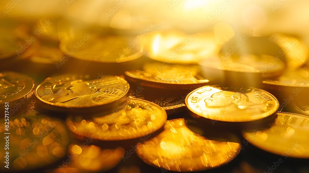 gold money coin background are laid in graphBusiness success concept wealth stock investmentBusiness in the digital ageDigital transformation for next generation technology concept sa : Generative AI gold money coin background are laid in graphBusiness success concept wealth stock investmentBusiness in the digital ageDigital transformation for next generation technology concept sa : Generative AI