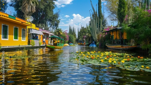 cempasuchil of xochimilco photo