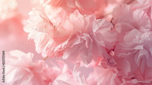 Soft pink hues conveying a sense of tenderness and affection