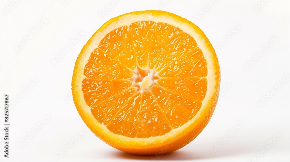 Fototapeta premium Orange Orange isolated on white background Orange macro : Generative AI