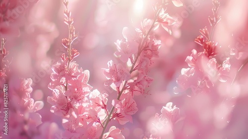 Soft pink hues conveying a sense of tenderness and affection