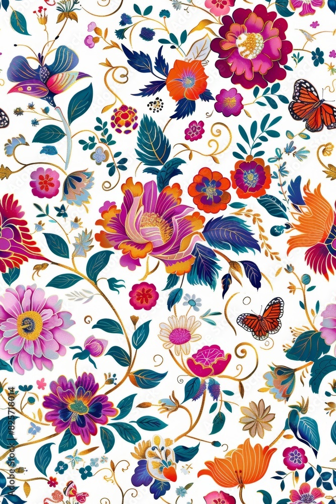 Fototapeta premium Beautiful seamless pattern