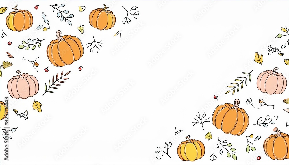 thanksgiving halloween border frame background template