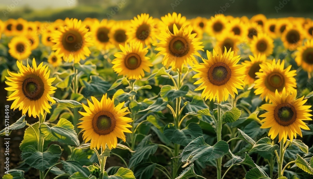 A field of sunflowers swaying in the breeze, their cheerful faces turned towards the sun. The vibrant energy of summer captured in this idyllic farming scene. A field of sunflowers swaying in the breeze, their cheerful faces turned towards the sun. The vibrant energy of summer captured in this idyllic farming scene.