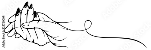 holding hands romantically