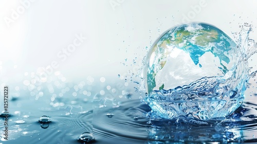 world water monitoring day background concept. copy space