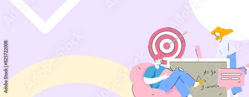 Education and learning people flat vector concept hand drawn illustration
