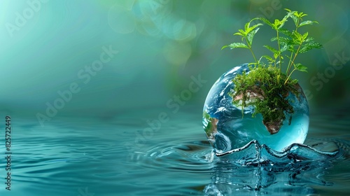 world water monitoring day background concept. copy space