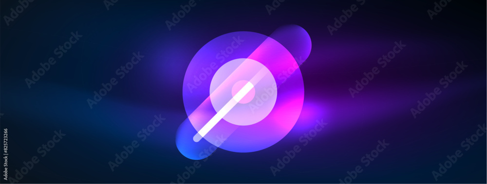 Abstract design pulsates with neon glowing light effects, casting an entrancing glow in the darkness, captivating the eye with its vibrant energy. Glass circles neon glowing light effects Abstract design pulsates with neon glowing light effects, casting an entrancing glow in the darkness, captivating the eye with its vibrant energy. Glass circles neon glowing light effects