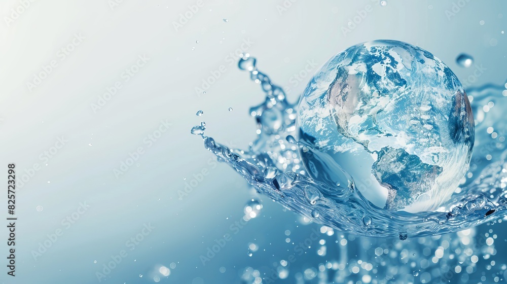 world water monitoring day background concept. copy space