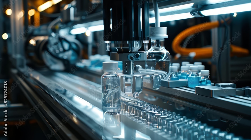 custom made wallpaper toronto digitalA close up of a stateoftheart packaging machine, efficiently sealing products with precision, ensuring quality and consistency, highlighted by a hitech HUD concept