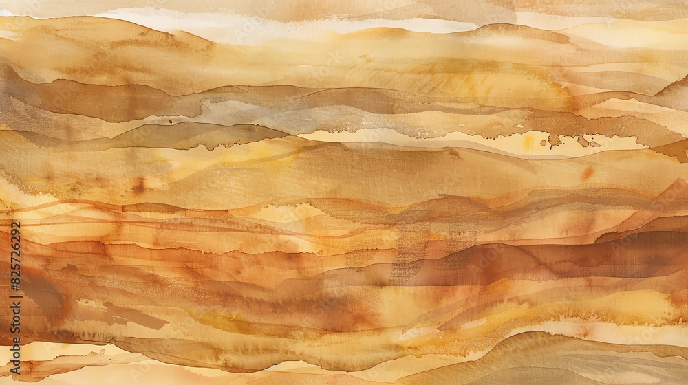 Watercolor texture with earthy tones, resembling a desert landscape Watercolor texture with earthy tones, resembling a desert landscape