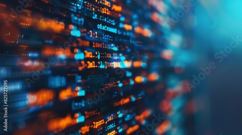 Wallpaper Mural A closeup of programming language code on a monitor Torontodigital.ca