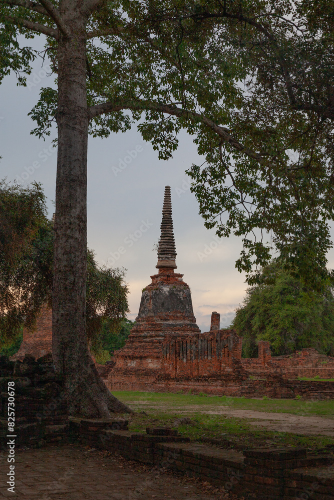 Ancient pagoda in the historical park Ancient pagoda in the historical park