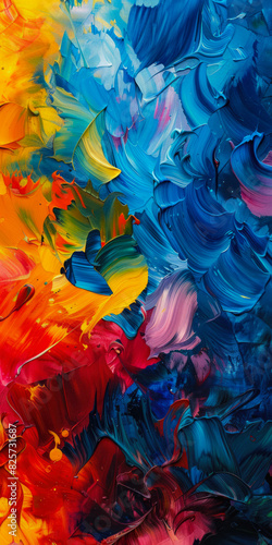 Wallpaper Mural Texture Abstract Artistic Background Multicolored Oil Paints Created Using Artificial Intelligence Torontodigital.ca