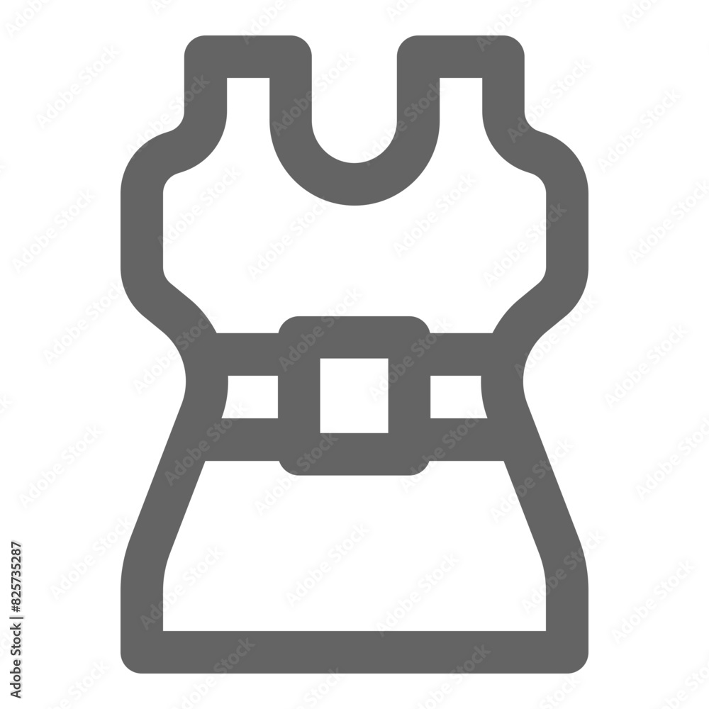 Dress icon, vector illustration, simple design, best used for web
