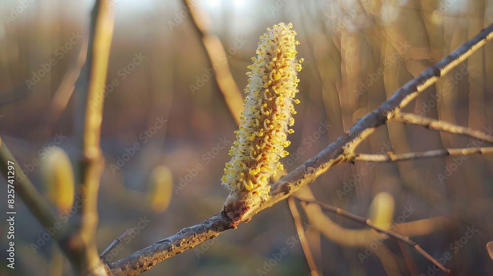 Naklejka premium Catkin, birtch