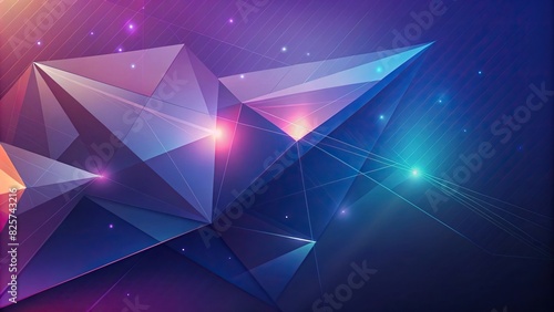 Corporate abstract background with geometric shapes and subtle gradients photo