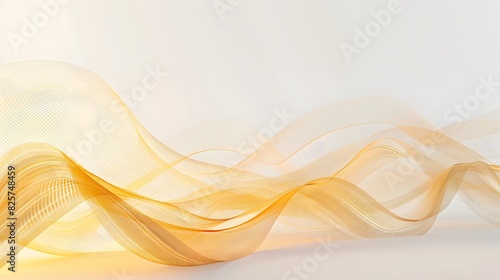 abstract modern yellow lines background vector illustration.