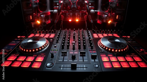 club night board dj headphones music radio record studio sound mixer audio mixing mix musical stereo digital equipment volume dance earphones disc party turn equalizer balance groo
