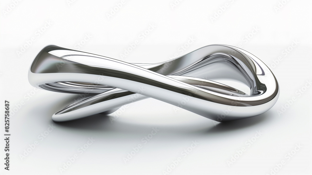 Naklejka premium abstract background wallpaper with silver metal on white 