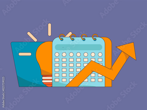 Education and learning people flat vector concept hand drawn illustration
