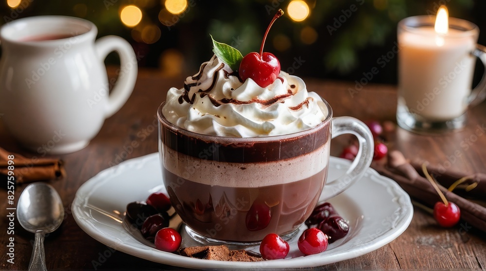 Indulge in a Warm Winter Evening with Rich Black Forest Hot Chocolate Indulge in a Warm Winter Evening with Rich Black Forest Hot Chocolate