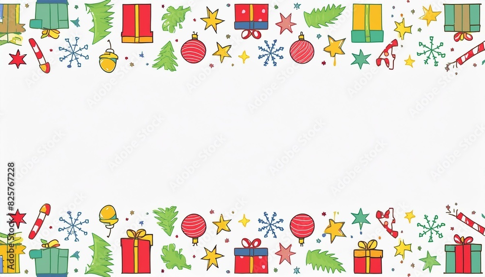 Christmas border frame template