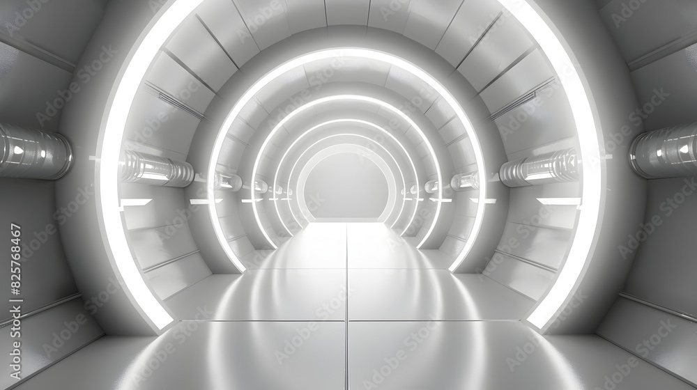 Captivating Cinematic Passage Through a Futuristic 3D Architectural Tunnel of Light and Space Captivating Cinematic Passage Through a Futuristic 3D Architectural Tunnel of Light and Space