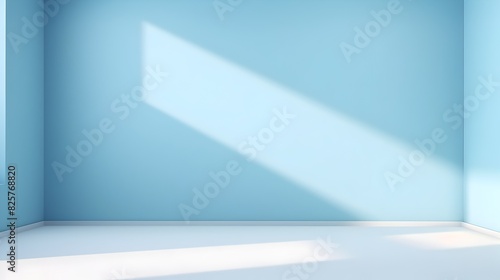 Wallpaper Mural Elegant Light Blue Wall for Stylish Presentation or Background Torontodigital.ca