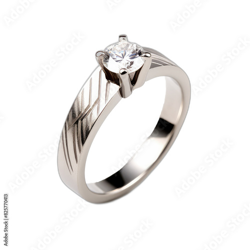 beautiful ring design. wedding engagement rings with diamonds on isolate white background.