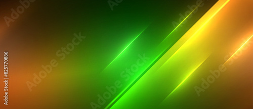 Neon dynamic diagonal light rays background. Techno digital geometric concept design for wallpaper  banner  presentation  background