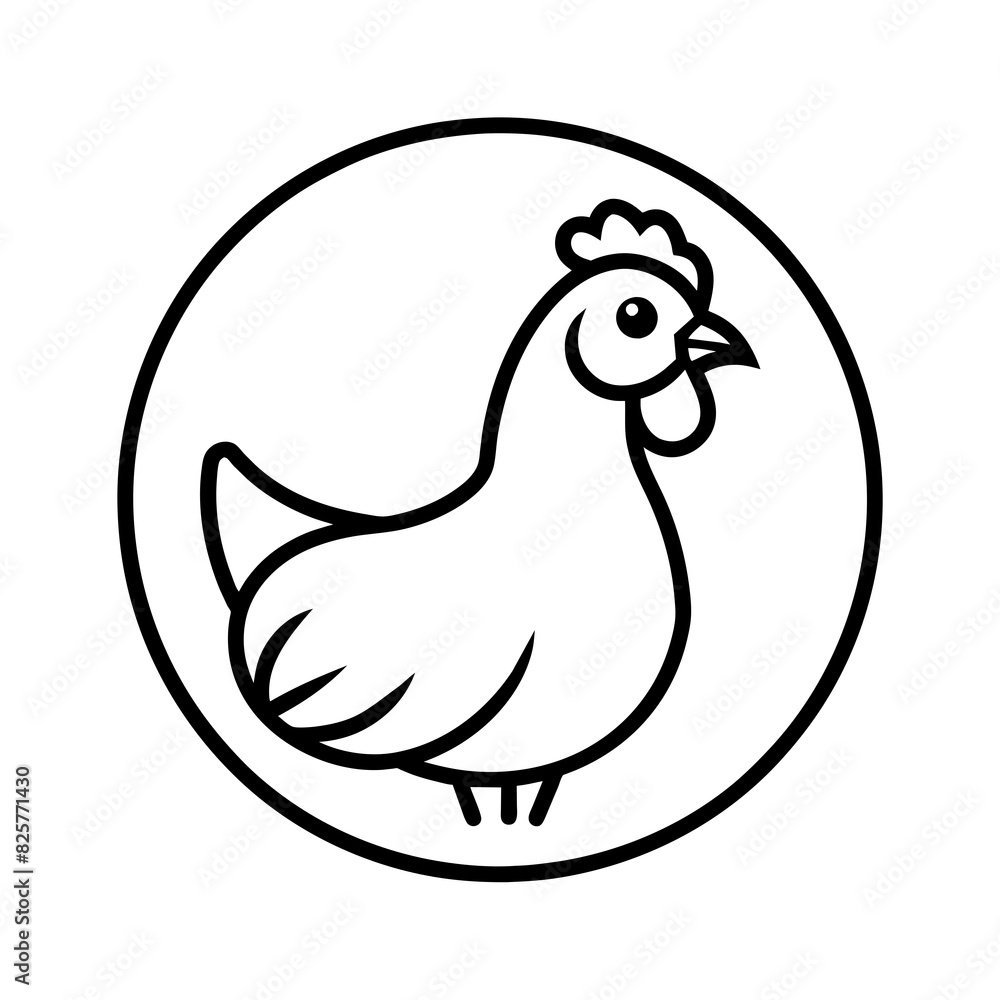Chicken Logo icon design concept. good for rooster restaurant and chicken farm. vector illustration Chicken Logo icon design concept. good for rooster restaurant and chicken farm. vector illustration