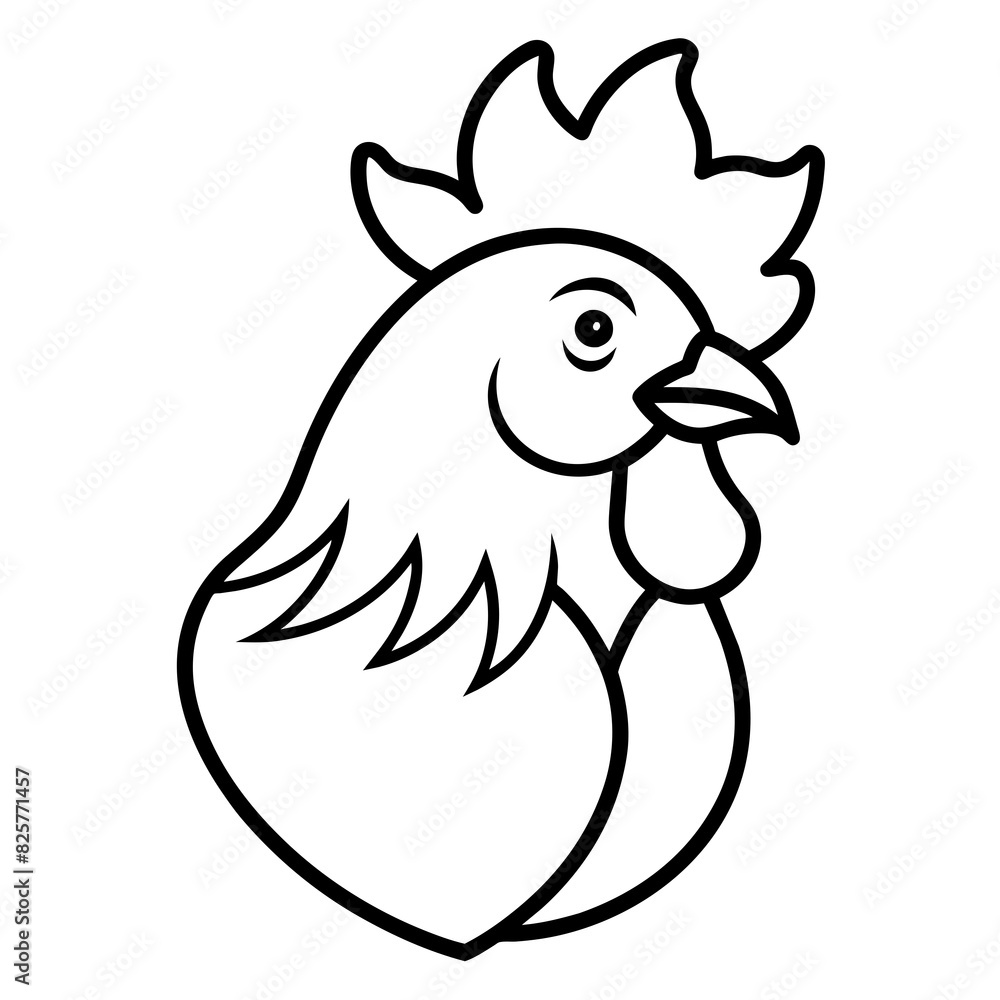 Chicken Logo icon design concept. good for rooster restaurant and chicken farm. vector illustration Chicken Logo icon design concept. good for rooster restaurant and chicken farm. vector illustration