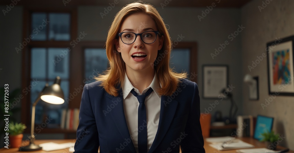 Bright stock photo of businesswoman bad at time management Bright stock photo of businesswoman bad at time management