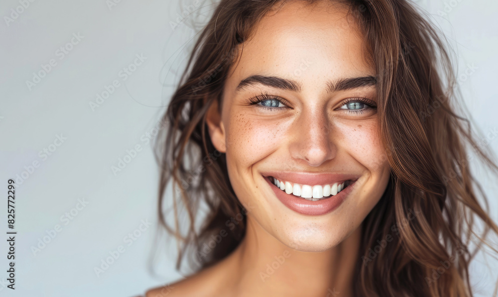Portrait of a smiling lovely beautiful woman Portrait of a smiling lovely beautiful woman