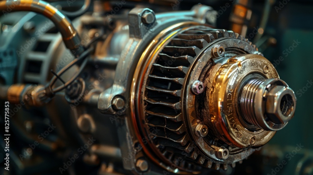 Closeup of an Auto Alternator Closeup of an Auto Alternator