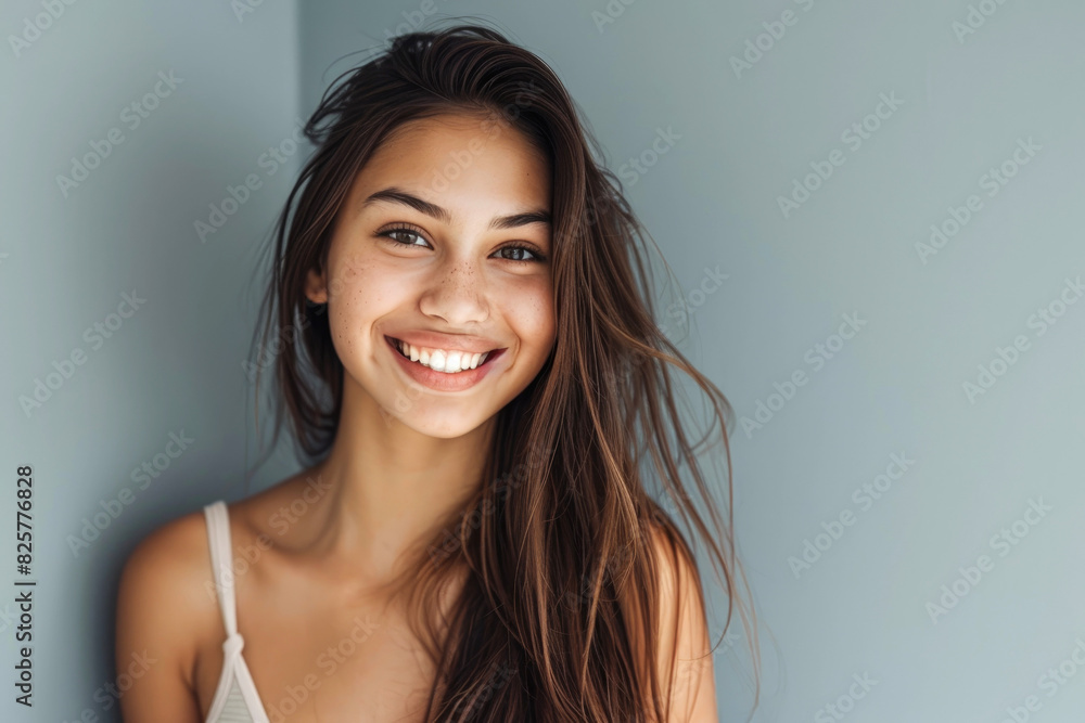 Portrait of a smiling lovely beautiful woman Portrait of a smiling lovely beautiful woman
