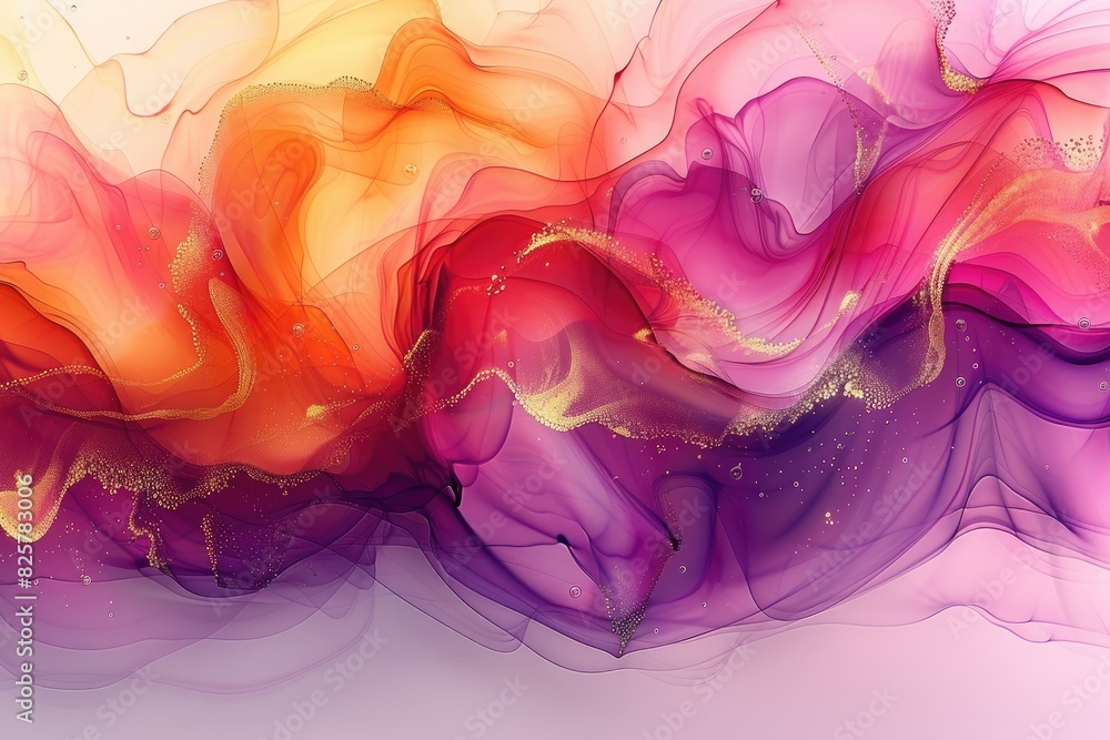 Obraz premium abstract marbled ink liquid watercolor painting texture background wallpaper design images