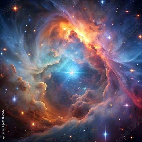 a mesmerizing ethereal nebula drifter