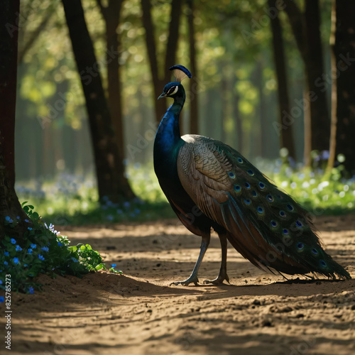 peacock in the park