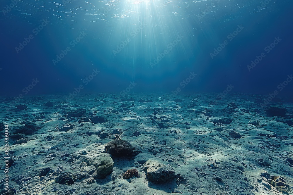 Fototapeta premium Deep sea underwater professional advertising food photography