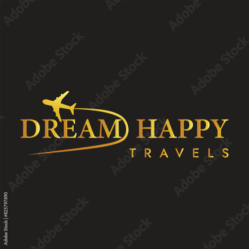 Travel agency business logo transport logistics delivery vector logo design template