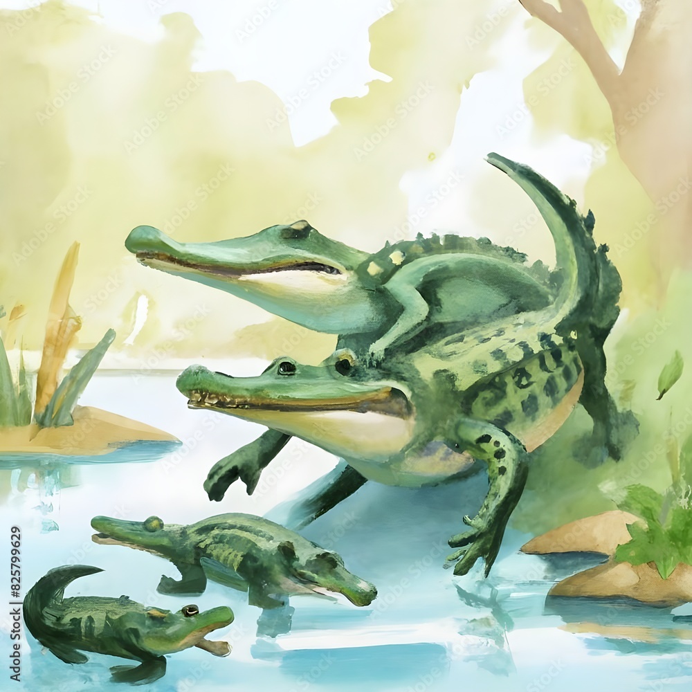 Fototapeta premium alligator