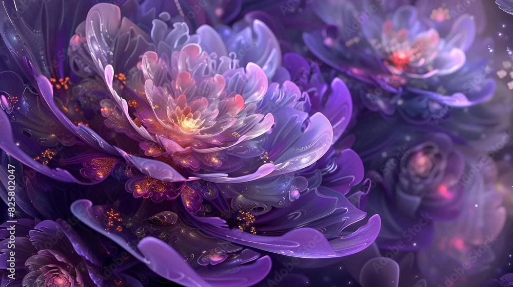 Close Up Purple Flower Abstract Close Up Purple Flower Abstract